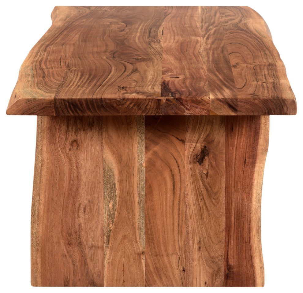 Stafford 2-piece Live Edge Solid Wood Living Room Table Set