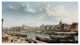 "A View of Paris with the Ile de la Cite" Paper Art, 46"x26"