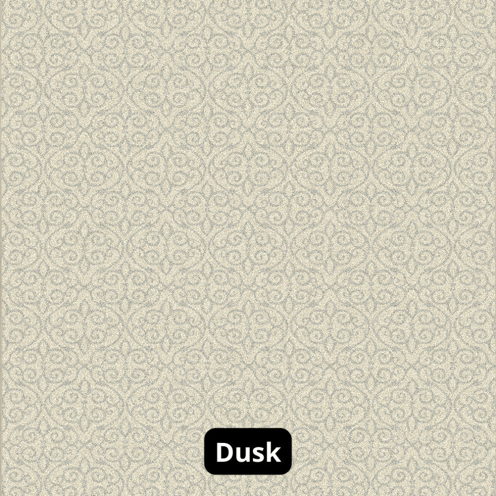 Scroll Pattern 3/8 Thick Indoor Area Rug Carpet, Dusk, 6x8