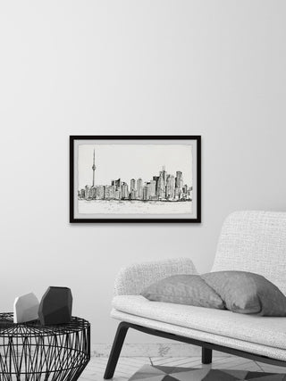 "Towering CN Tower" Framed Painting Print, 30x20