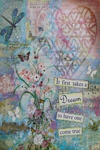 "First Dream" Painting Print on Wrapped Canvas, 16"x24"
