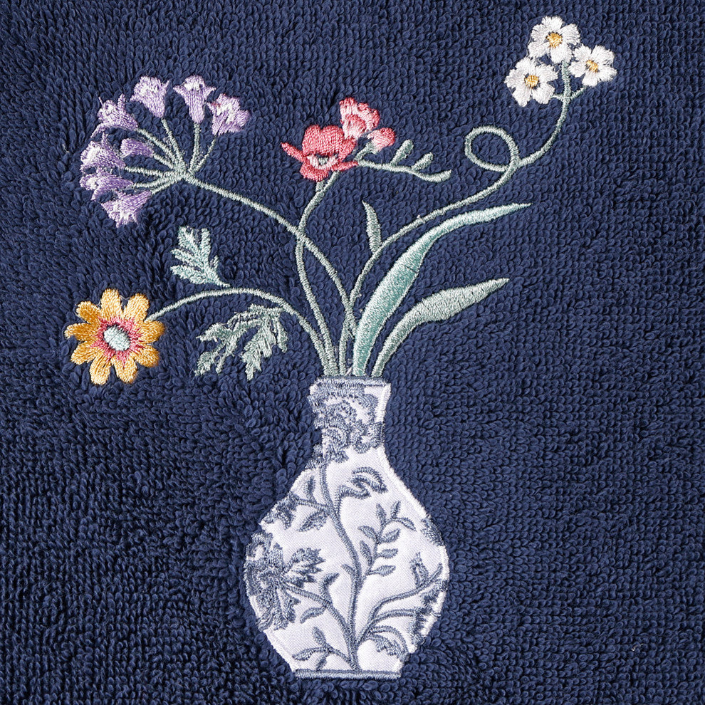 Linum Home Textiles 100% Turkish Cotton STELLA 2PC Embellished Hand Towel Set