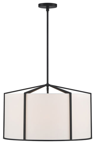 Carlyn 6 Light Black Pendant