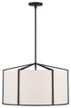 Carlyn 6 Light Black Pendant