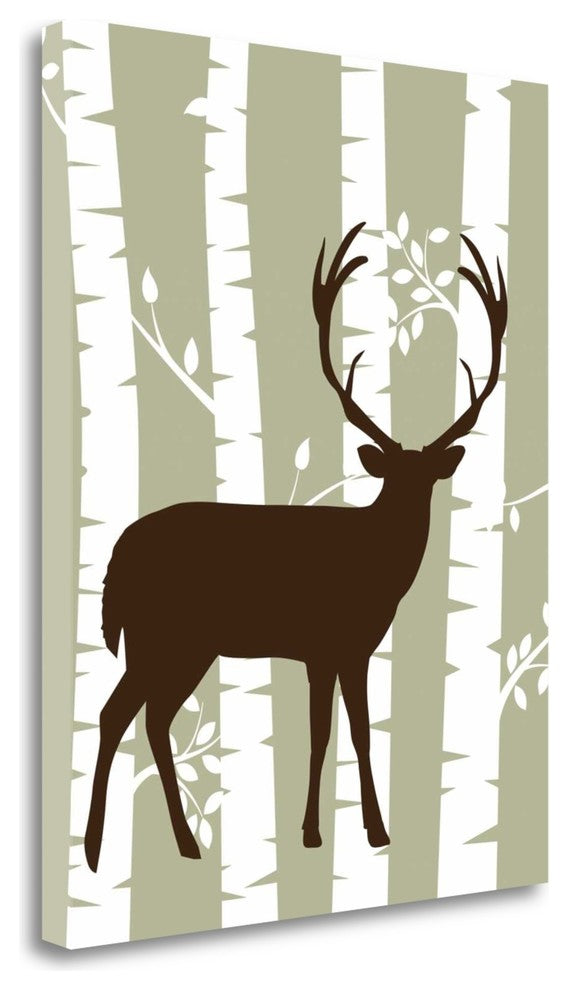 "Deer I Woods" By Tamara Robinson, Giclee Print on Gallery Wrap Canvas