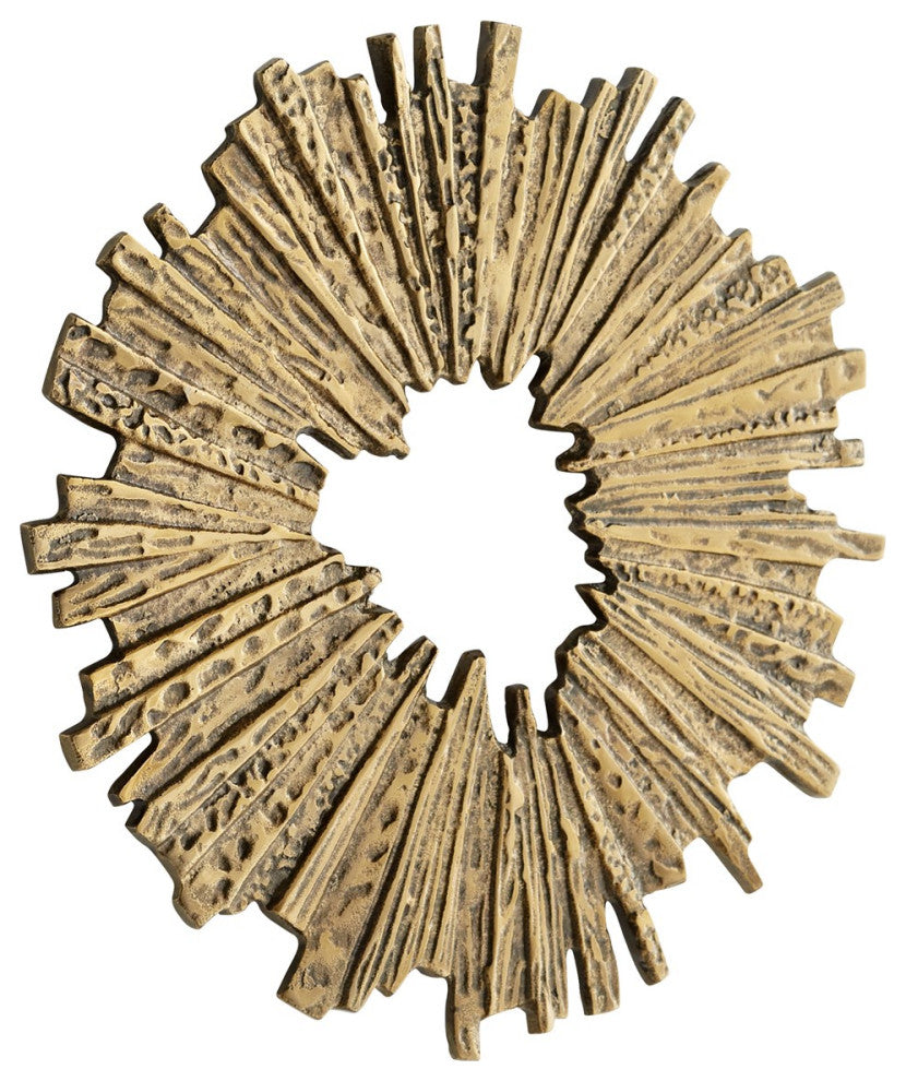 Cyan Small Abra Wall Decor 11300, Antique Brass