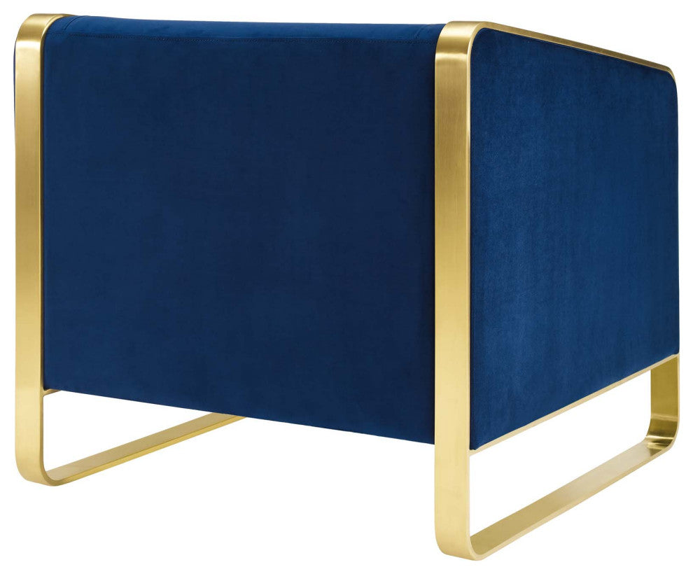 Visualize Accent Club Lounge Performance Velvet Armchair by Modway