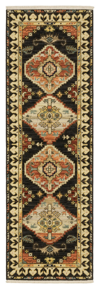 Oriental Weavers Lilihan 051K6 Medallion Rug, Navy, 3'3"x5'