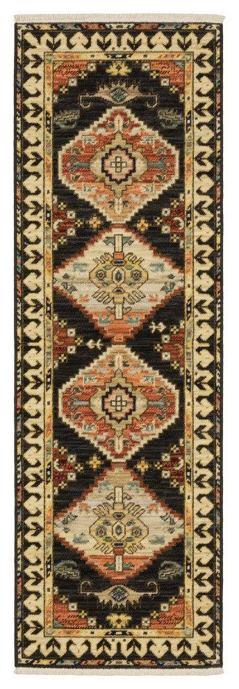 Oriental Weavers Lilihan 051K6 Medallion Rug, Navy, 3'3"x5'