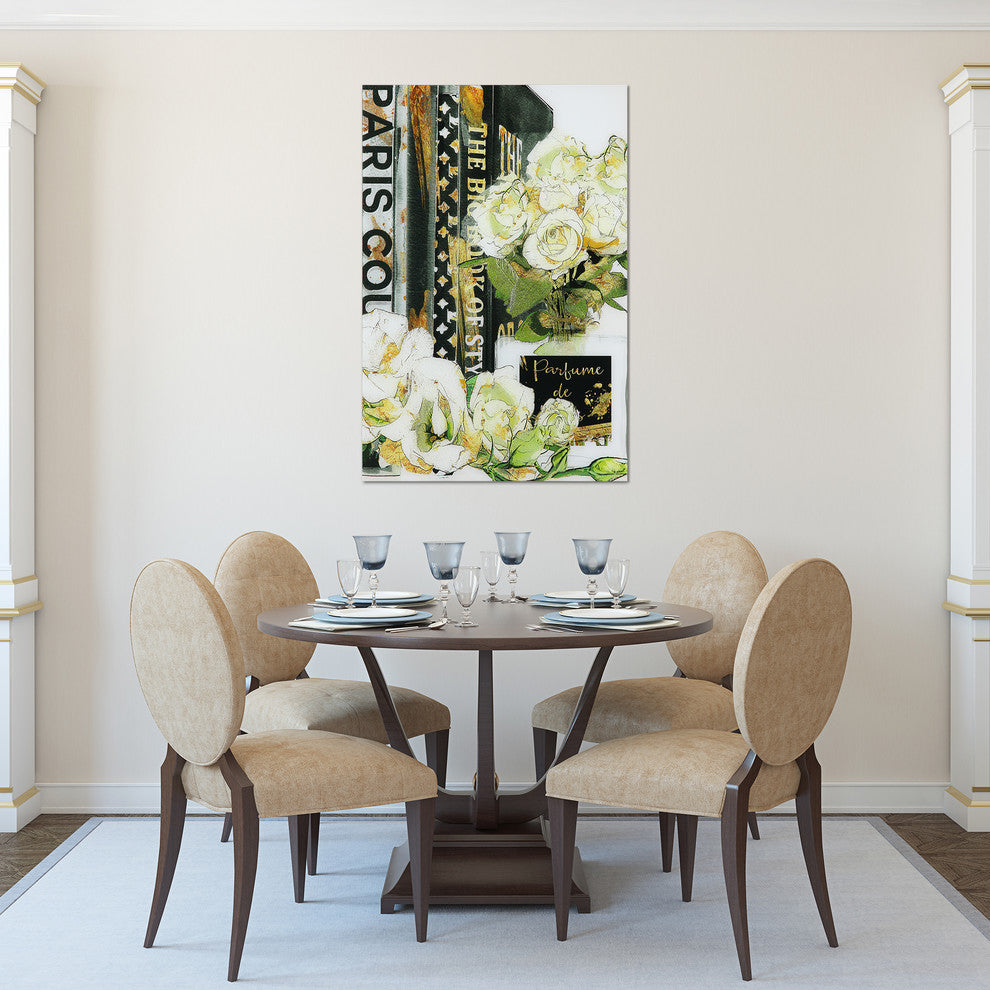 "Big Book of Style" Frameless Free Floating Tempered Glass Panel Graphic Art