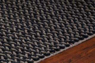 Milano Contemporary Area Rug, Black, 5'x7'6"