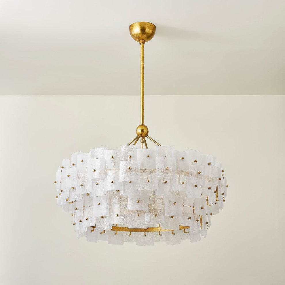Jacik Chandelier, Vintage Gold Leaf