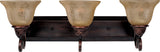 Maxim 11232 Symphony 26"W Bath Light - Oil Rubbed Bronze / Screen Amber Glass