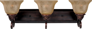 Maxim 11232 Symphony 26"W Bath Light - Oil Rubbed Bronze / Screen Amber Glass