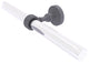Pacific Grove 2 Arm Guest Towel Holder with Groovy Accents, Matte Gray