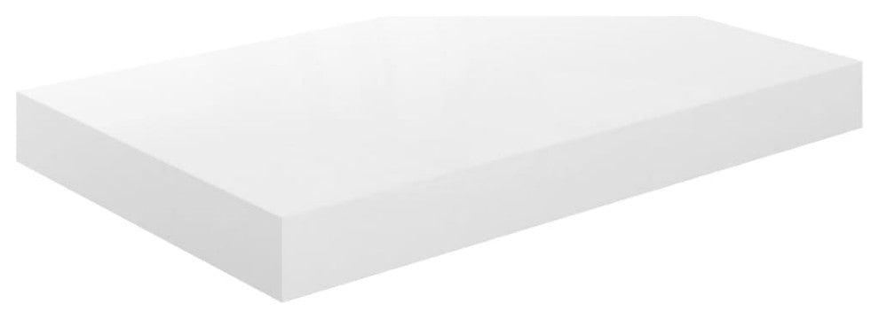 vidaXL Wall Shelves Floating Shelves Display Shelves 2 Pcs High Gloss White