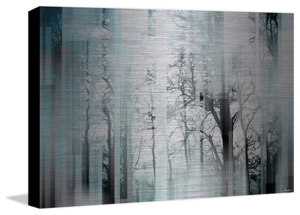 "Wild Trees" UV Ink Print on Brushed  Aluminum, 45"x30"