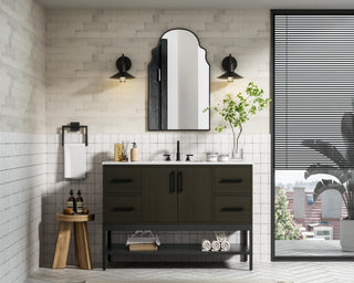 Home Living 48" Single Bathroom Vanity, Mocha Brown