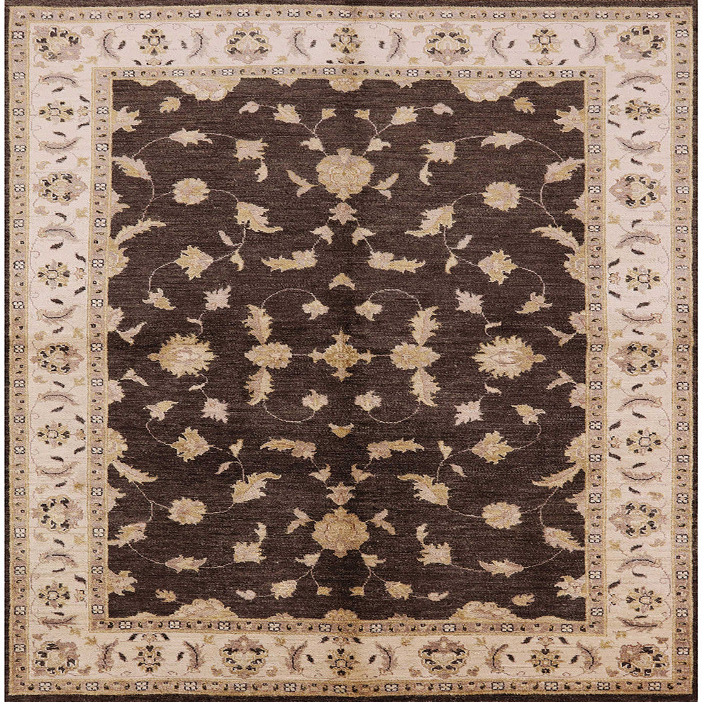 Ahgly Company Indoor Square Mid-Century Modern Area Rugs, 5' Square