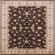 Ahgly Company Indoor Square Mid-Century Modern Area Rugs, 5' Square