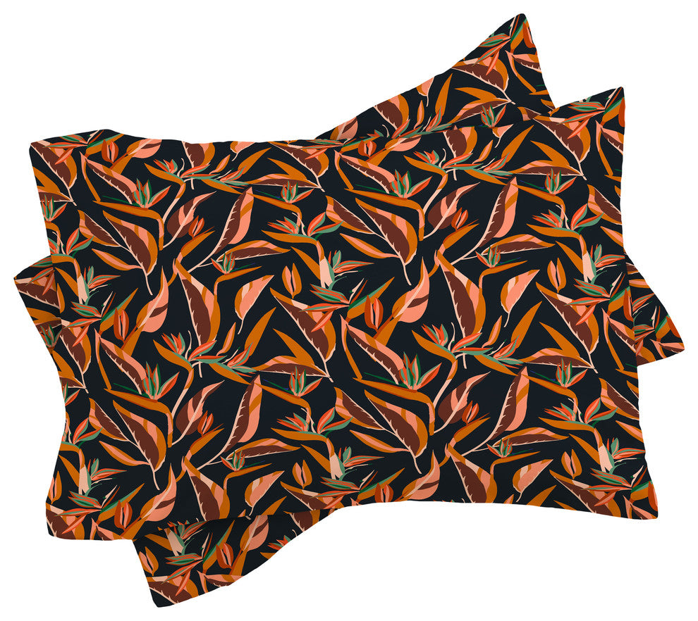 Holli Zollinger Anthology of Pattern Elle Bird of Paradise Dark Duvet Cover Set