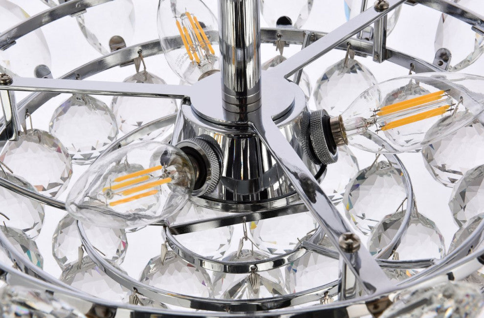 Eleana 16" Pendant, Chrome