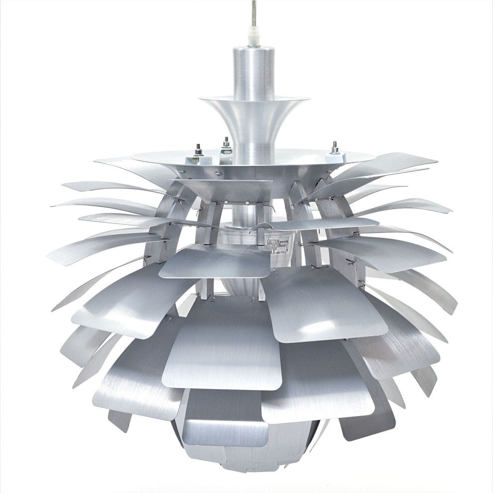 Modern Contemporary Living Dining Room 28" Ceiling Light Chandelier Silver