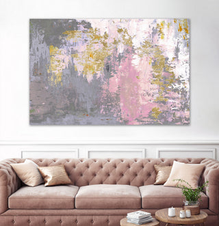 Pink Magic Abstract - 72 x 48 by Patricia Pinto