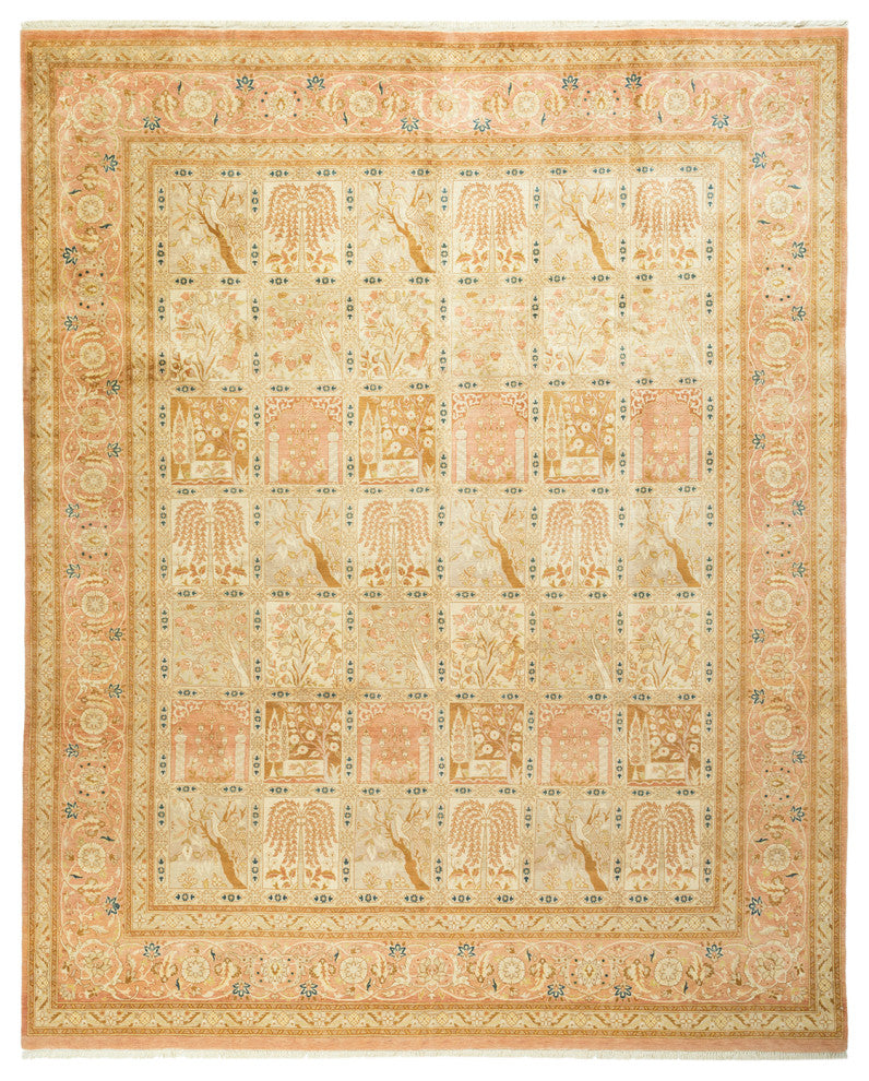 Genesis, One-of-a-Kind Hand-Knotted Area Rug Pink, 8'1"x9'10"