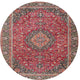 Ahgly Company Indoor Round Traditional Area Rugs, 3' Round