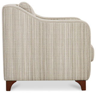Hewitt Accent Chair Beige Stripe