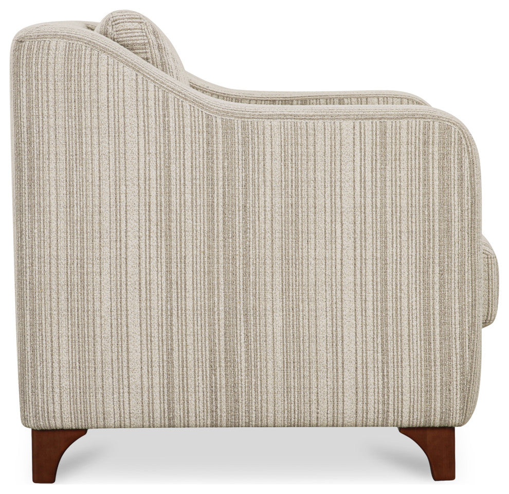 Hewitt Accent Chair Beige Stripe