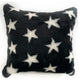 Plutus Black and White Stars Soft Animal Faux Fur Luxury Throw Pillow, 12"x20"