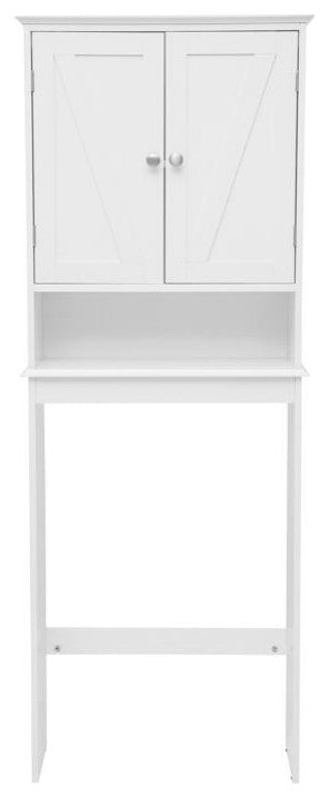 Dune Farmhouse Over the Toilet Bathroom Storage Cabinet, White