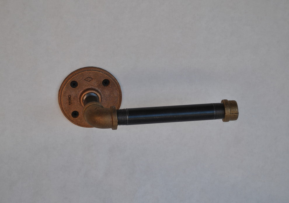 Nemo II - Brass Fittings and Steel Plumbing Pipe Toilet Paper Holder