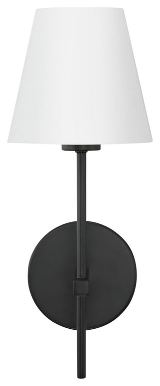 Crystorama Lighting Group XAV-B8321 Xavier 15" Tall Wall Sconce - Matte Black