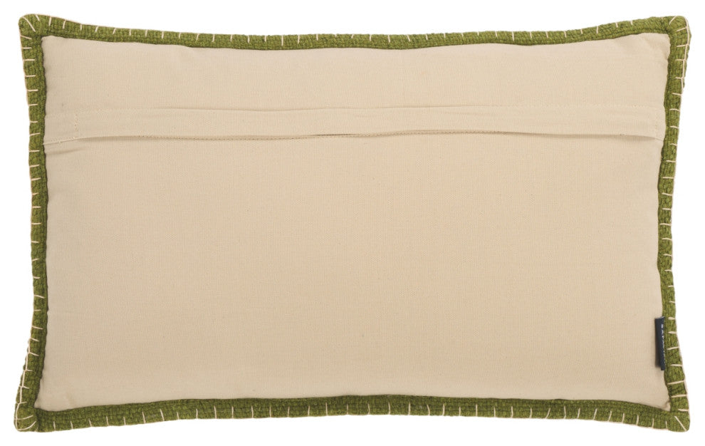 Safavieh Rhea Pillow, Olive/Natural