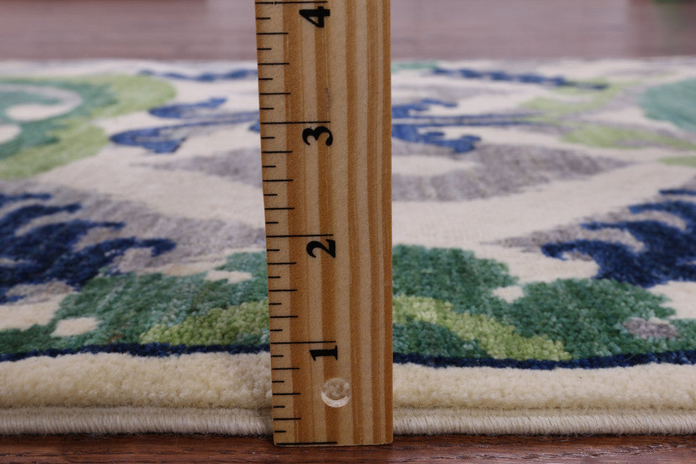 Runner William Morris Handmade Rug 2' 8" X 10' 5" Q9511