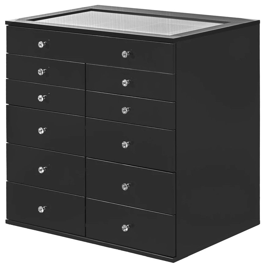 Slaystation Display Chest With Drawers, Pro Black