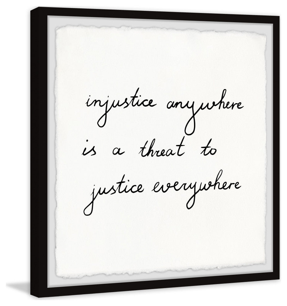 "Justice Everywhere" Framed Painting Print, 32x32