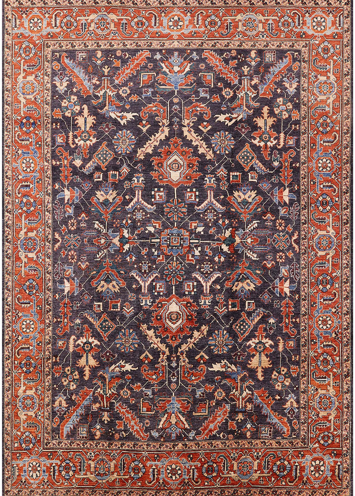 Ahgly Company Indoor Rectangle Mid-Century Modern Area Rugs, 7' x 10'