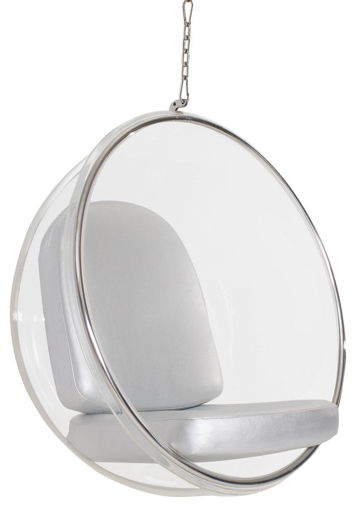 Modway Ring Lounge Chair, Silver