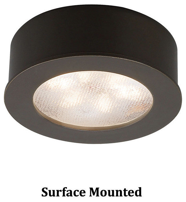 WAC Lighting LED Button Light, Dark Bronze, Round, 2700k Warm White