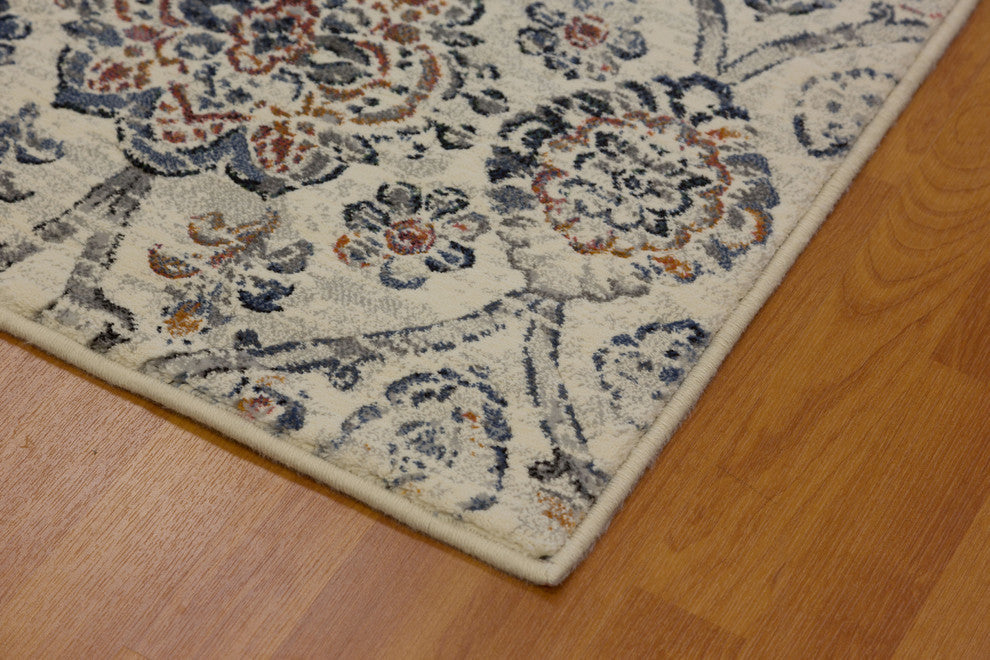 Imperial 63432-6656 Area Rug, Ivory And Multi, 5'3"x7'7"