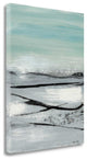 21" Blue Abstract Beach Painting Giclee Print on Gallery Wrap Canvas Wall Art