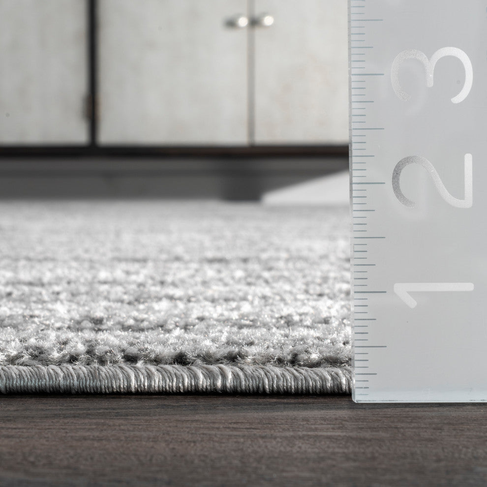 Nuloom Olas Area Rug, Grey 7'6"Square