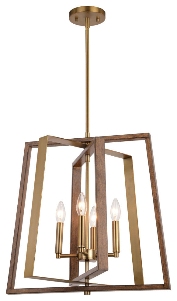 Vaxcel Lighting P0362 Akron 12"W Pendant - Oil Rubbed Bronze / Matte White