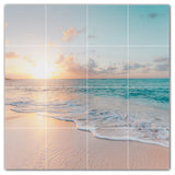 Sunset Ceramic Tile Wall Mural HZ500996-44M. 24" x 24"