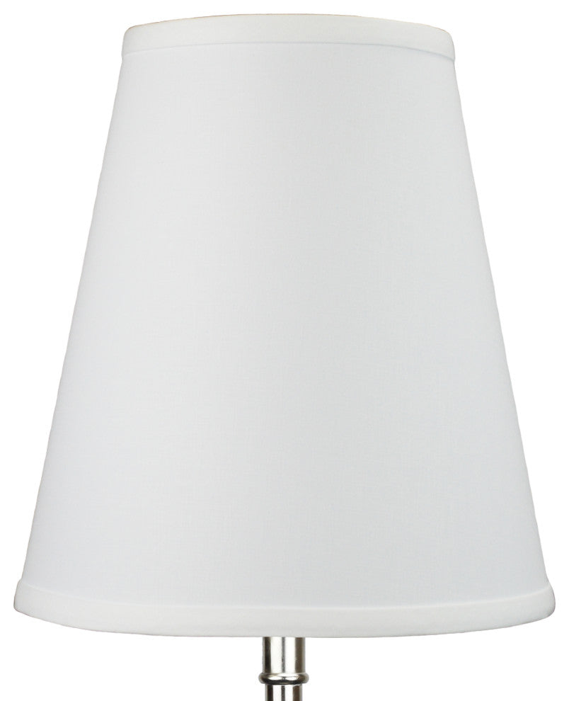 Fenchel Shades 6"x10"x11" Spider Attachment Empire Lamp Shade, Linen White
