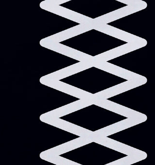 Lace Up Geometric Print Placement, Bewitching, Set of 4